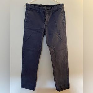 Mens J Crew The Sutton Chinos. Blue. Size 29/30.